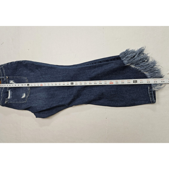 Judy Blue Skinny Fit Jeans Women's Size 24w Mid Rise Stretch Distressed Raw Hem - Picture 6 of 7